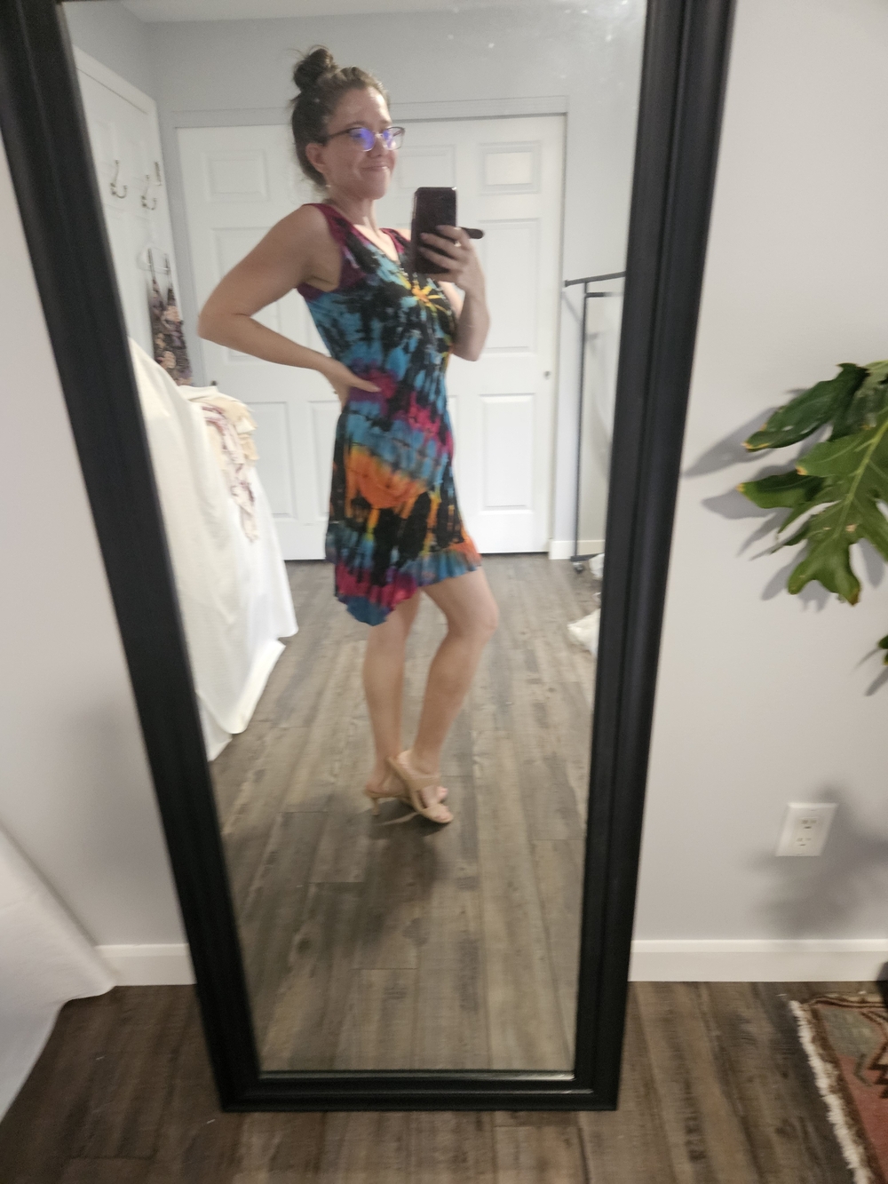 Kathmandu Tie-Dye Asymmetrical Mini Dress
